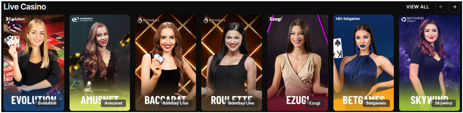 Horus Casino Live Games screenshot
